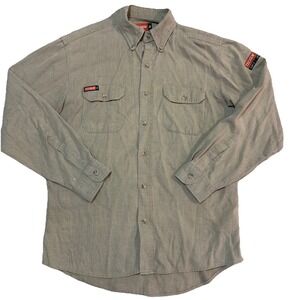 TECGEN select 5.5 oz Dress Uniform Shirt FLAME Resistant FR Medium Beige